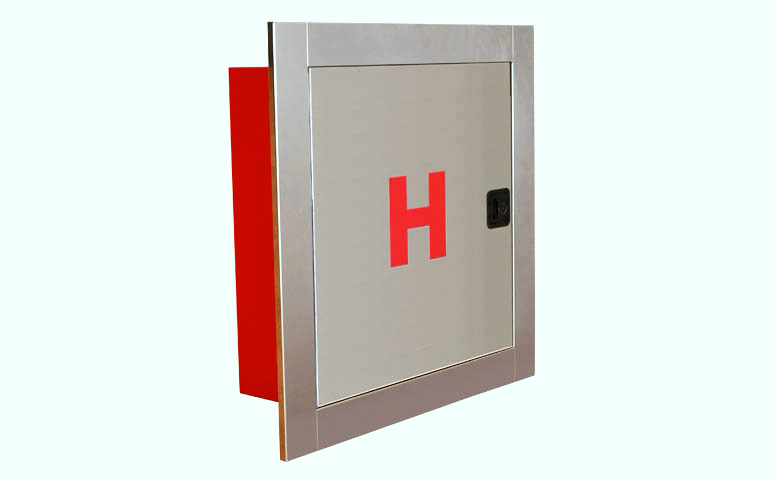 Ugradbeni hidrantski zidni ormar dimenzija 500x500x140 - inox                             